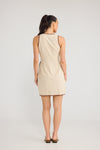 Emrys Wrap Dress - Natural with Chocolate