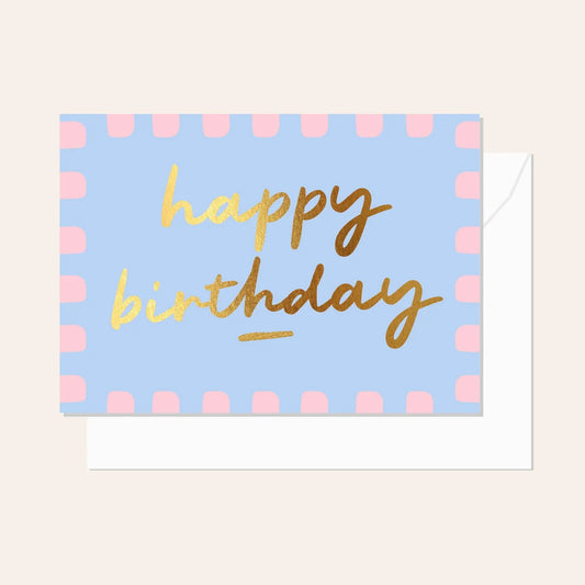 Birthday Scallop Ocean Blank Card