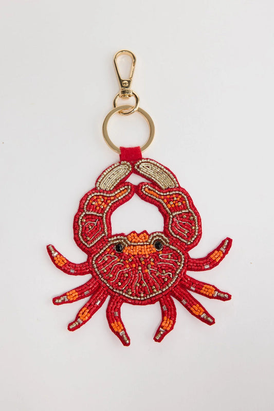 Crab Beaded Keyring